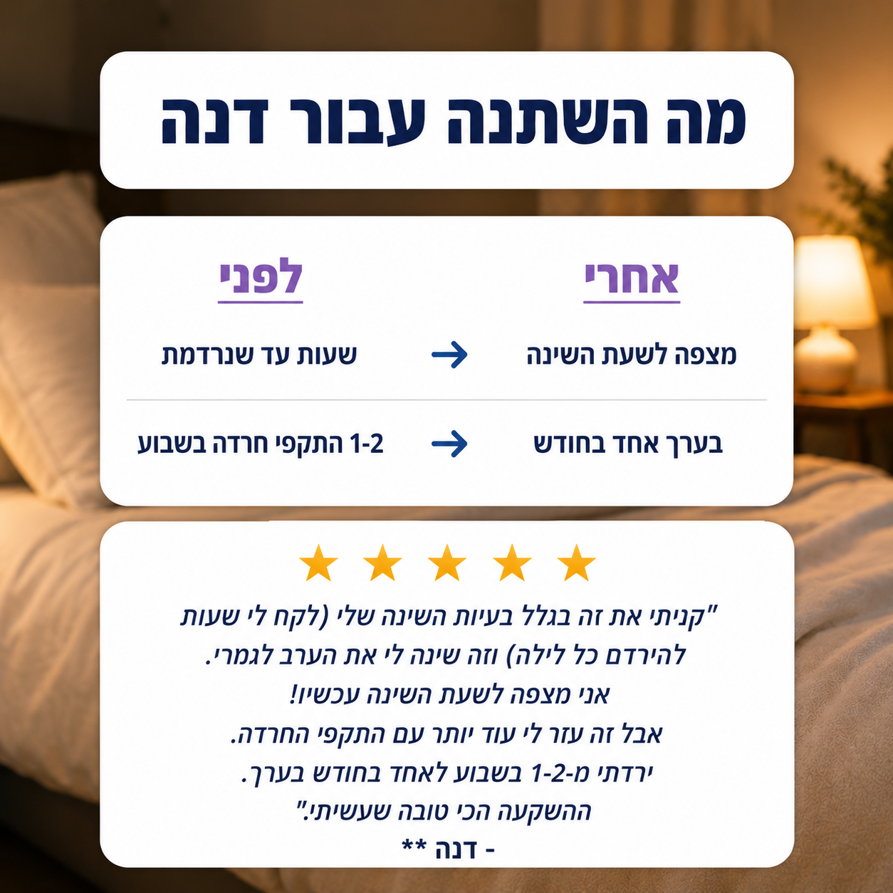 vibeSleep- הפתרון לנדודי השינה