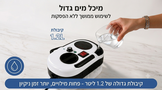 CleanIT - מנקה אדים רב-תכליתי | מקרצוף של 10 דקות לריסוס של 10 שניות!